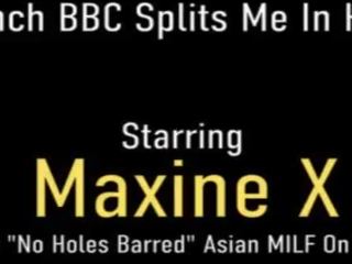Danh nhân splits&quest; xem maxine x được torn trong rưỡi qua một lớn to cock&excl;